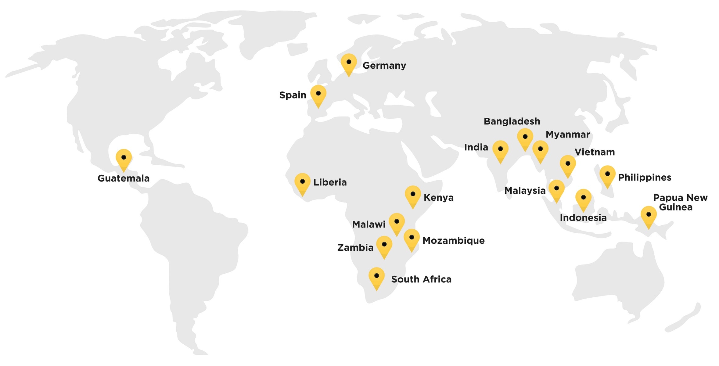 Map of SocialCops partner organizations Map of SocialCops partner organizations