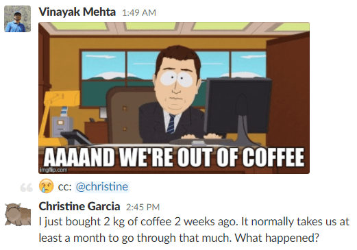 Slack Coffee Slack Coffee