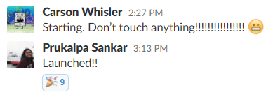Slack Dashboard Launch Slack Dashboard Launch